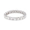 56 Bague alliance tour complet en or blanc et diamants 58 Facettes 5951472CN