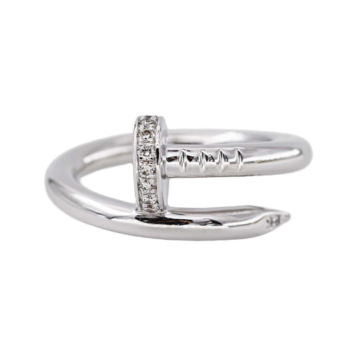 51 Cartier Juste un Clou - Bague en or blanc et diamants 58 Facettes 5962167RV