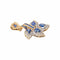 Pendentif floral en or blanc et rose, saphirs et diamants 58 Facettes 5964227RV