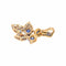 Pendentif floral en or blanc et rose, saphirs et diamants 58 Facettes 5964227RV