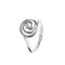 Bague 53 Bliss - Bague solitaire en or blanc 18 kt avec diamant 0,05 ct 58 Facettes 16113