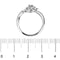 Bague 53 Bliss - Bague solitaire en or blanc 18 kt avec diamant 0,05 ct 58 Facettes 16113