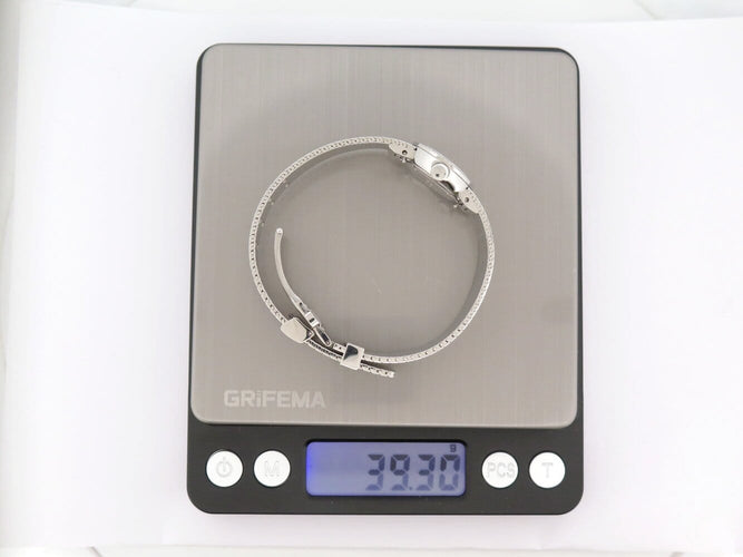 Dior La Mini D Satinée - Montre 19 mm en acier et diamants 58 Facettes 276471