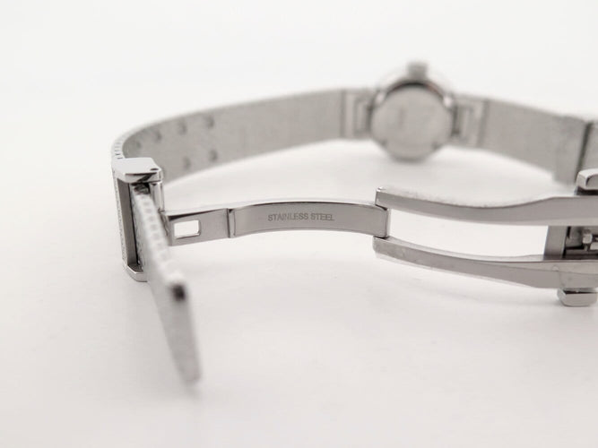 Dior La Mini D Satinée - Montre 19 mm en acier et diamants 58 Facettes 276471