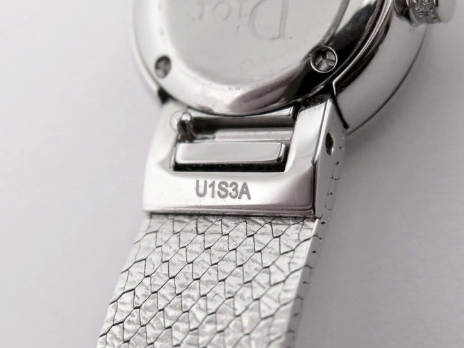Dior La Mini D Satinée - Montre 19 mm en acier et diamants 58 Facettes 276471