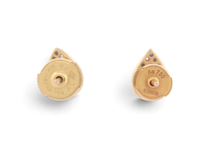 DJULA - Boucles d'oreilles Grandes Poires en or rose et diamants 58 Facettes 276549