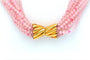 Collier en perles de quartz rose et or jaune 18 carats 58 Facettes 23062