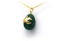 Pendentif contemporain en or jaune 18 carats et aventurine 58 Facettes B203
