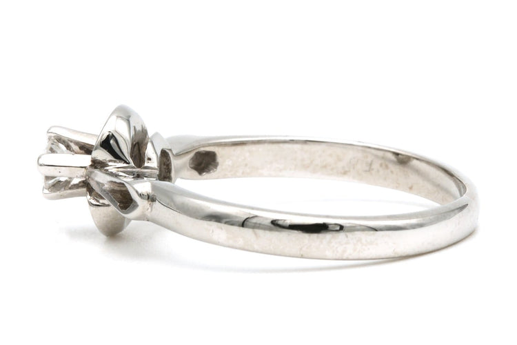 52 Solitaire Art déco - Bague en or blanc et diamant 58 Facettes 21915
