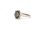 46 Napoléon III - Bague en or blanc, argent et diamants taille rose 58 Facettes B510