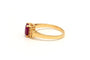 49 Bague contemporaine en or jaune, rubis et diamants 58 Facettes 22365