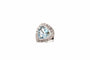 Bague 52 Bague aigue-marine et diamants en platine 58 Facettes 24749