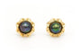 Boucles d'oreilles 1970 en or jaune 18 carats et perles de Tahiti 58 Facettes B547