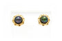 Boucles d'oreilles 1970 en or jaune 18 carats et perles de Tahiti 58 Facettes B547