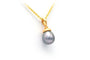 Pendentif contemporain en or jaune 18 carats et perle 58 Facettes B632