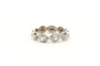 51 Bague contemporaine en platine et diamants taille navette 58 Facettes 22463