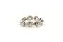 51 Bague contemporaine en platine et diamants taille navette 58 Facettes 22463