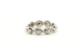 51 Bague contemporaine en platine et diamants taille navette 58 Facettes 22463