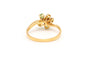 50 Bague contemporaine en or jaune 18 carats, émeraudes et diamants 58 Facettes 22518