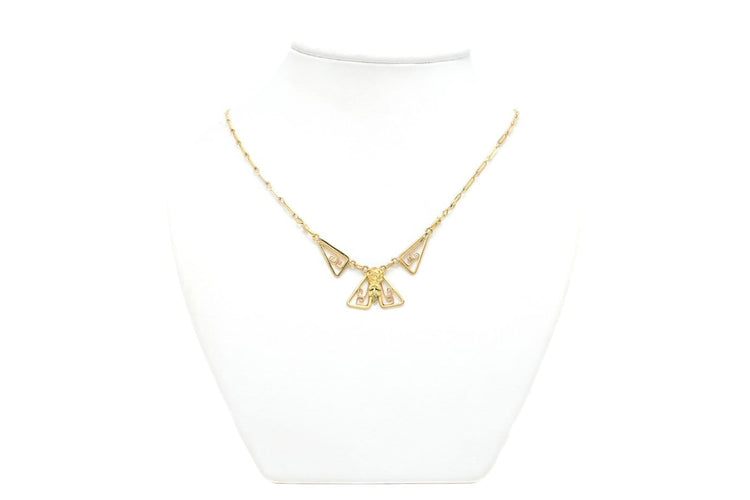 Collier Art déco en or jaune 18 carats 58 Facettes B682