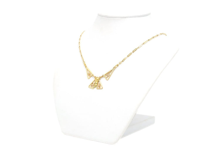 Collier Art déco en or jaune 18 carats 58 Facettes B682