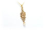 Pendentif Art déco en or jaune 18 carats et perles 58 Facettes 22598