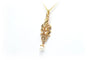 Pendentif Art déco en or jaune 18 carats et perles 58 Facettes 22598