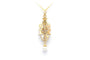 Pendentif Art déco en or jaune 18 carats et perles 58 Facettes 22598
