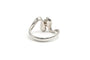 50 Années 70 - Bague en or blanc et diamant 58 Facettes B711