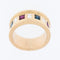 54 Bague vintage suisse en or jaune, diamant, saphir et rubis 58 Facettes A1535