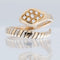 58 Bague serpent en or jaune et blanc 18 carats avec diamants 58 Facettes A1614