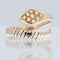 58 Bague serpent en or jaune et blanc 18 carats avec diamants 58 Facettes A1614