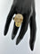 58 Bague tête de mort en or jaune 18 carats et diamants 58 Facettes A1617