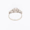 55 Bague de fiançailles italienne en or blanc 18 carats et diamants taille ancienne 58 Facettes A1654