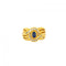 54.5 Bague en or jaune, saphir et diamants 58 Facettes BAGUE008