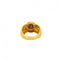 54.5 Bague en or jaune, saphir et diamants 58 Facettes BAGUE008