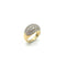 55 Bague jonc dôme en or jaune et diamants 58 Facettes BAGUE009