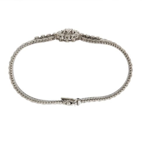 Bracelet Bracelet vintage en or blanc 14 ct et diamants 0,89 ct 58 Facettes 34760