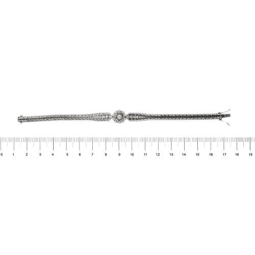 Bracelet Bracelet vintage en or blanc 14 ct et diamants 0,89 ct 58 Facettes 34760