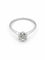 58 Solitaire - Bague en or blanc 18 carats et diamant 58 Facettes Sol