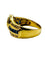 53 Bague couronne en or jaune, saphir et diamants 58 Facettes BAGUE007