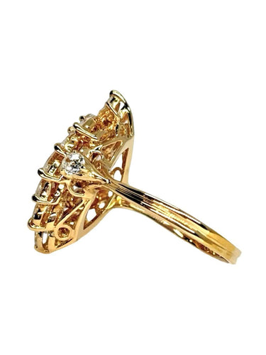 62 Bague en or rose et diamants 3,50 ct 58 Facettes 2230