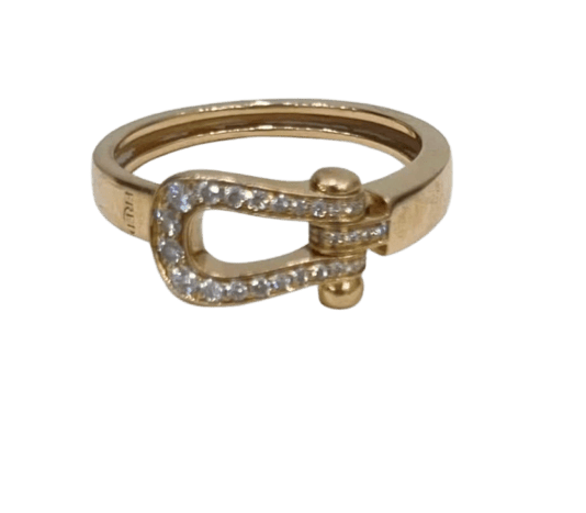 56 Fred - Bague Force 10 en or rose et diamants 58 Facettes jnci175