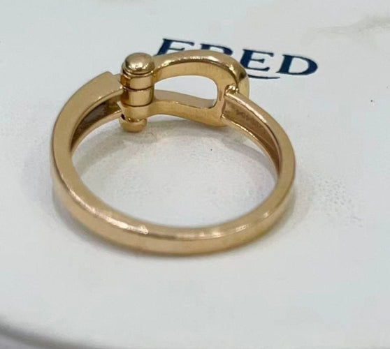 56 Fred - Bague Force 10 en or rose et diamants 58 Facettes jnci175