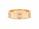 55 Cartier LOVE - Alliance en or rose et 3 diamants 58 Facettes 33828