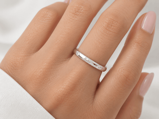 51 Pomellato Lucciole - Alliance en or blanc et diamants 58 Facettes 33825