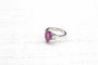 Bague 53 Bague tourmaline poire et diamants baguette en or blanc 18k 58 Facettes 23351