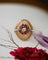 Bague 49 Dôme fils torsadés - Bague en or rose 750, rubis Verneuil et diamants, 1950 58 Facettes A12137