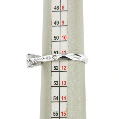 Bague 52 Bague solitaire - Diamant 0,50 ct en or blanc 18 ct 58 Facettes 19941