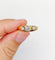 57 Bague jonc antique en or 18k et platine, diamants 58 Facettes A07684